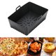 thumbnail image 2 of Almohadillas Para Freidora De Aire Almohadillas reutilizables para freidora de aire, pizza frita, pollo, plato para freidora de aire, herramienta de cocina (negro) Hugtrwg Libre de BPA, 2 of 7