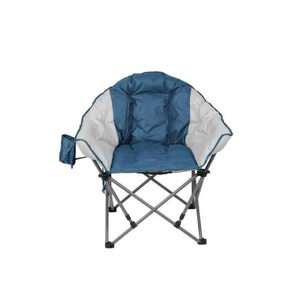 Ozark Trail Padded Club Chair, Lounger, Blue, Adults
