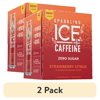 (2 pack) Sparkling Ice +Caffeine Zero Sugar Flavored Sparkling Water, Strawberry Citrus 4PK