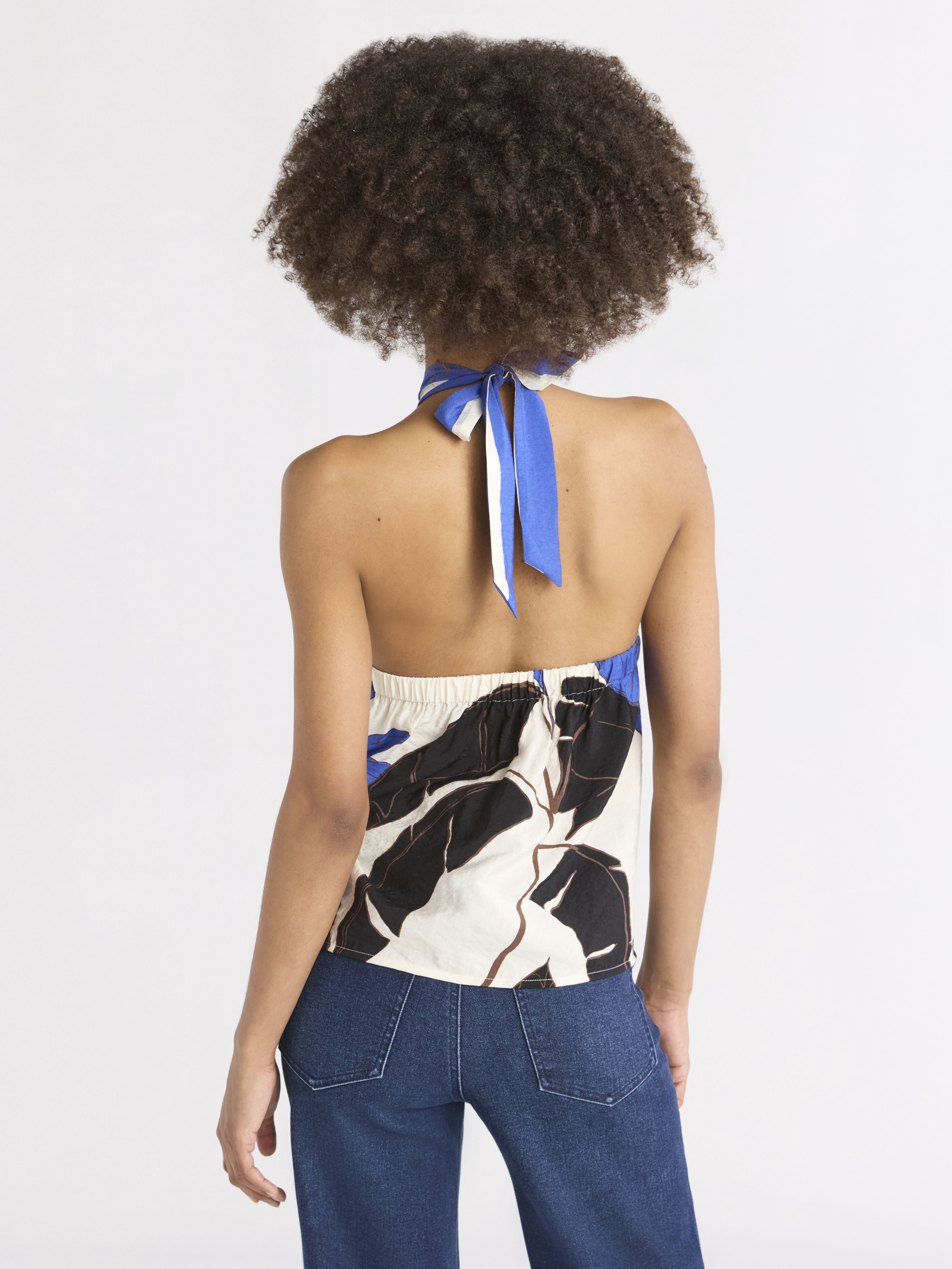Sofia Jeans Women's and Women's Plus Tie Halter Top, Sizes XS-4X