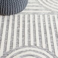 thumbnail image 6 of SAFAVIEH Audrey Samia Geometric Area Rug, Grey/Ivory, 4' x 6', 6 of 7