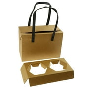 Kraft Khaki Candy Bag Wedding Favors Gift Box Package Birthday Party Decoration Bags with Handle Large Khaki