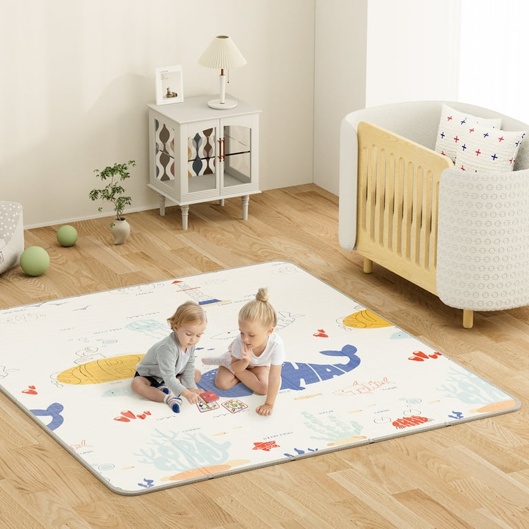 Foldable Extra Large Waterproof Activity Baby Play Mat (71x79