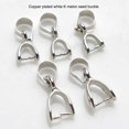 thumbnail image 2 of Langgg 10PCS Pinch Clasp Sturdy Lightweight Easy Matching Pendant Connector Elegant Small Bail Connector Earrings Rings 5*9mm, 2 of 7