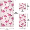 thumbnail image 2 of GZHJMY 3-Piece Towel Set,Pink Flamingo Polka Dot Bath Towel Sets, 1 Bath Towel, 1 Hand Towel, 1 Washcloth, Pink Flamingo Watercolor Polka Dot Absorbent Soft Towels Quick Drying for Bathroom, 2 of 7