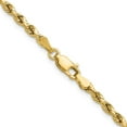 thumbnail image 3 of Primal Gold 10 Karat Yellow Gold 3mm Semi-solid Diamond-cut Rope Chain, 3 of 4