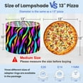 thumbnail image 2 of Lampshades 2 Pack Zebra rainbow abstract Neon gradient lines black Colorful 13"x13"x10" Light Shade for Table Lamps Floor Lamps Drum Lamp Shades Lampshade Replacement Easy Assembly, 2 of 8