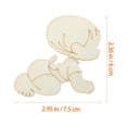 thumbnail image 2 of OUNONA  20 Pcs Plaque Fake Baby Ornament Wedding Decorations Newborn, 2 of 8