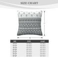 thumbnail image 4 of ZICANCN Vintage Ethnic Gray Aztec Throw Pillow Covers, Bed Couch Sofa Knit Decorative Pillow Covers for Living Room Farmhouse, 16"x16", 4 of 8