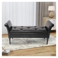 thumbnail image 3 of Drevy Storage Ottoman Bench Bedroom Bench Bed Entryway Hallway Chest/Footrest/Padded Seat (O70324-BL, BL), 3 of 3