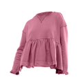 thumbnail image 7 of POETANCE Clothing Women's Fashion Shirt Cute Womens Tops Sweatshirts Long Sleeve Crewneck Sweatshirt Hoodies For Women Trendy Outfits Fall Clothes, 7 of 7