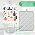 thumbnail image 6 of Yayeee Pot Holders Kitchen Heat Resistant with Pocket 7"x9.8" Cotton Oven Cooking Hot Pads, White Cartoon Halloween Ghosts, 6 of 7
