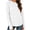 White, variant on Bxsruta Womens Long Sleeve Tops Crewneck Pullover Shirts Basic Tee Casual Athletic Tops