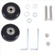 thumbnail image 3 of Juego de 2 Ruedas Repuesto para Maletas Equipaje 50X18 Mm, Giratorias PU, Kits ReparacióN Rodamientos Acero Al Carbono, 3 of 5