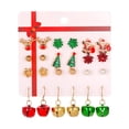 thumbnail image 2 of Ears Deer Gift Ear Studs Combination Hoop Set Bowknot Studs Bell, 2 of 8