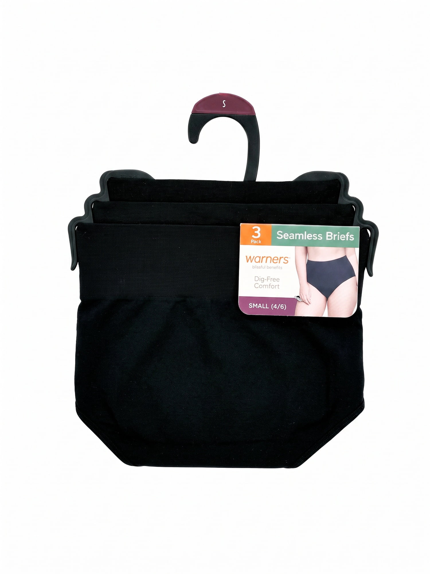 Warners Blissful Benefits Women's Dig-Free Seamless Brief 3-Pack, Sizes S-3XL