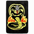 thumbnail image 2 of Cobra Kai TV Series Snake Symbol Digital Print Black Throw Blanket, 2 of 2