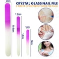 thumbnail image 2 of Lima de uñas de cristal de 3 piezas, lima de uñas para uñas naturales, lima de uñas acrílicas y kit de empujador de cutículas, juego de cuidado de uñas, 2 of 6