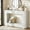 White, variant on Finmind Farmhouse Console Table, 47-Inch Wood Storage Entryway Accent Table, Rustic Brown