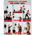 thumbnail image 5 of Cable Crossover Machine, Lat Pulldown Cable Training for Home Gym Station, Wall Mounted Pulley Tower functional trainer with Adjustable 18 Positions Dual Pulley System, 5 of 8