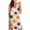 thumbnail image 2 of LOVZFMLL Robes Décontractées pour Femmes Robe Débardeur Imprimée Halloween, 2 of 5