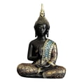 thumbnail image 3 of Figura de Buda de resina ornamento estatua de escultura de asiento de Buda coleccionable, 3 of 8