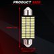 thumbnail image 4 of Bombillas LED de luz de cúpula Unique Bargains Chip 4014 39 LED para luz de cúpula de automóvil, luces interiores, luz de placa de matrícula 41mm, bombilla de luz de mapa 2 Pcs, 4 of 7