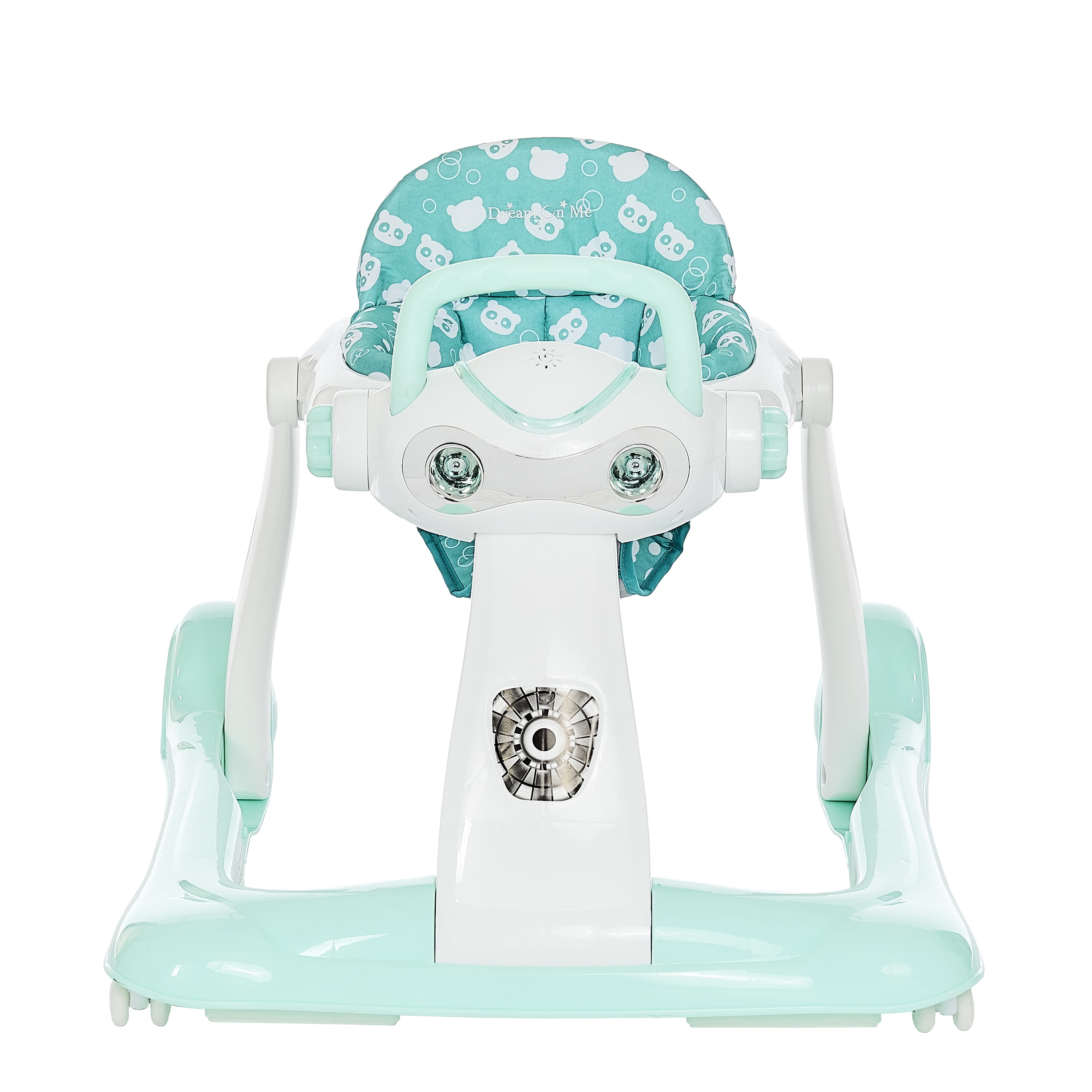 Dream on Me 2-in-1 Charlie Baby Walker, Easy Convertible Baby Walker, Walk Behind, Height Adjustable, Speed Adjusting Wheels, 360-Degree Rotating Seat, Mint