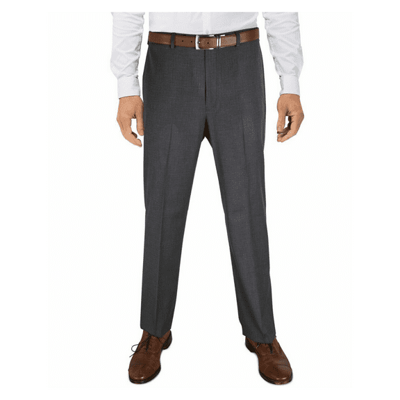 Lauren Ralph Lauren Ultra Flex Machine Washable Dress Pants 36 x 32 Grey Grid RL