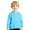 HB154 Sky Blue, variant on Likimi Children Boys Girls Pullover Long Sleeve Crew Neck Solid Color Loose Sweatshirt Soft Warm Casual Autumn Winter Tops Size 2-3 Years Black