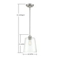 thumbnail image 7 of Trade Winds Lighting 1-Light Pendant Light In Brushed Nickel, 7 of 7