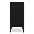 thumbnail image 5 of Simpli Home Harper 30 inch Wide Solid Hardwood Mid-Century Modern Low Storage Cabinet in Black, 5 of 11