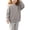 Gray, variant on Annhoo Kids Knit Sweaters for Girl Crew Neck Oversized Soft Warm Trendy Pullover Kids Fall School Outfit Shirts