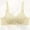 White, variant on Womens Wireless Bra Solid Color Back Closure Thin Straps Lifting Support Side Control Everyday Bra