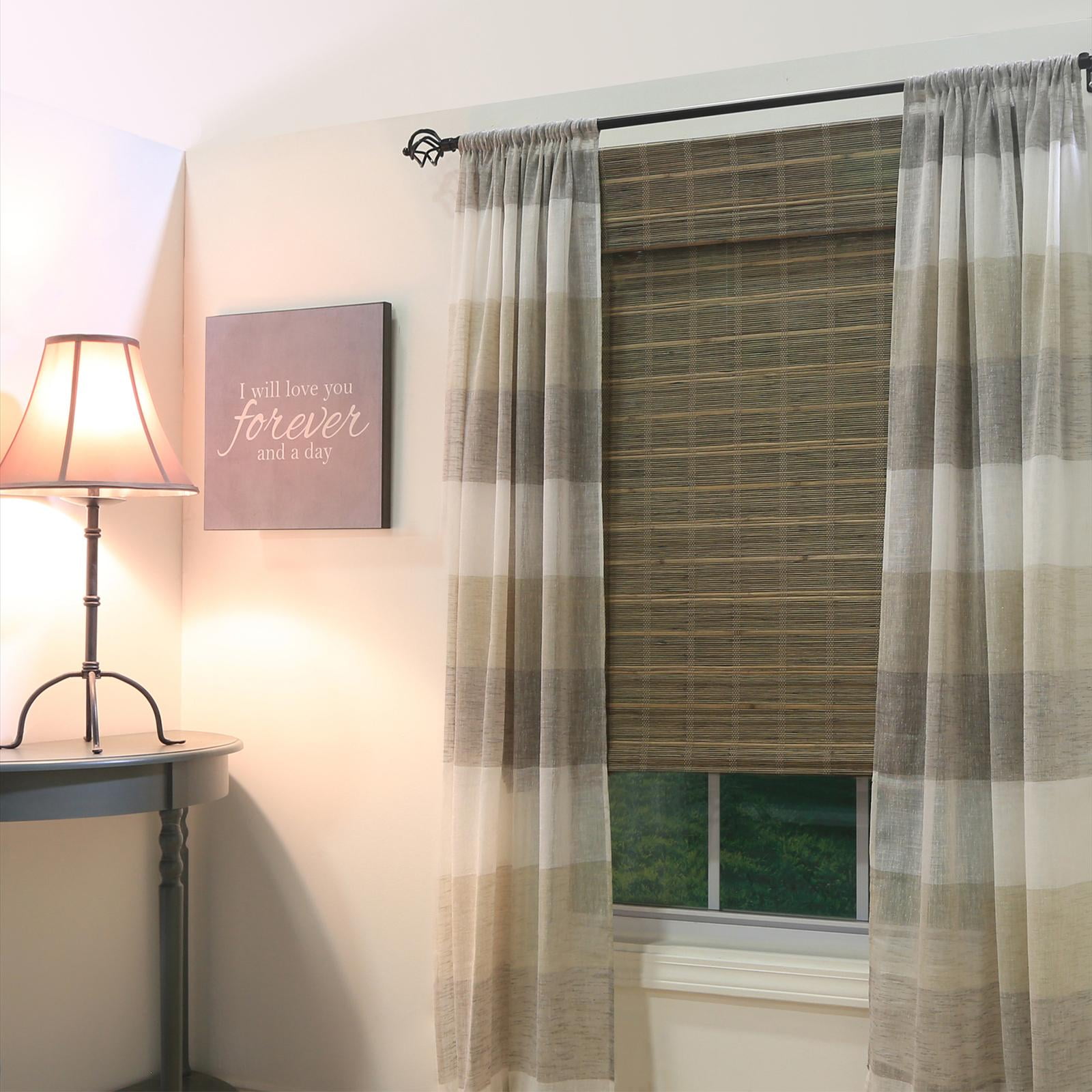 Radiance Cordless Bamboo Blinds, Cordless Blinds for Semi-Private Light Control, White, 30" x 64"