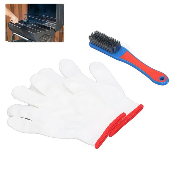 Stainless Steel Wire Brush, Long Service Life Strong Cleaning Power Wire Brush Portable Gloves Comfortable Grip Multipurpose for Wheels for Woodworking