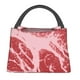 thumbnail image 1 of Fotbe Striped Meat Bolsa Térmica Portátil con Estampado, Bolsa de Entrega de Alimentos Aislada, Bolsa Reutilizable de Gran Capacidad para Comidas y Supermercado, 1 of 6