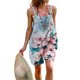 thumbnail image 4 of Mono corto elástico suelto con bolsillos para mujer, informal, de verano, sin mangas, con tirantes finos Pompotops ulkah940682, 4 of 5