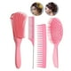 thumbnail image 3 of Artesanía de La Etiqueta de Adhesiva de Enmascarar Del Papel Pegajoso Del Washi Del Brillo 10Pcs - Rosado Yinane Cepillo de pelo peine, 3 of 8