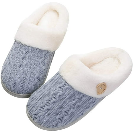 

Aoochasliy Womens Shoes Slippers Memory Foam Slippers Non-slip Rubber Bottom Home Slippers Warm Plush Lining Bedroom Comfortable Home Shoes Saving Clearance