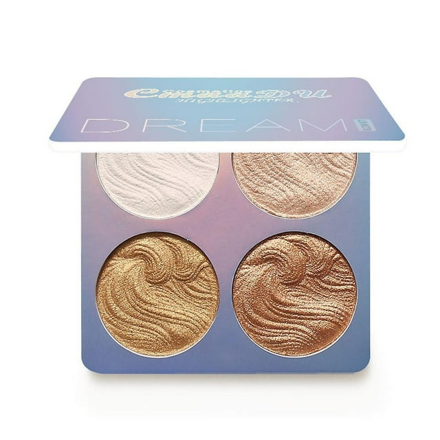 Paleta de maquillaje facial en polvo HUOGUO Professional, 4 colores