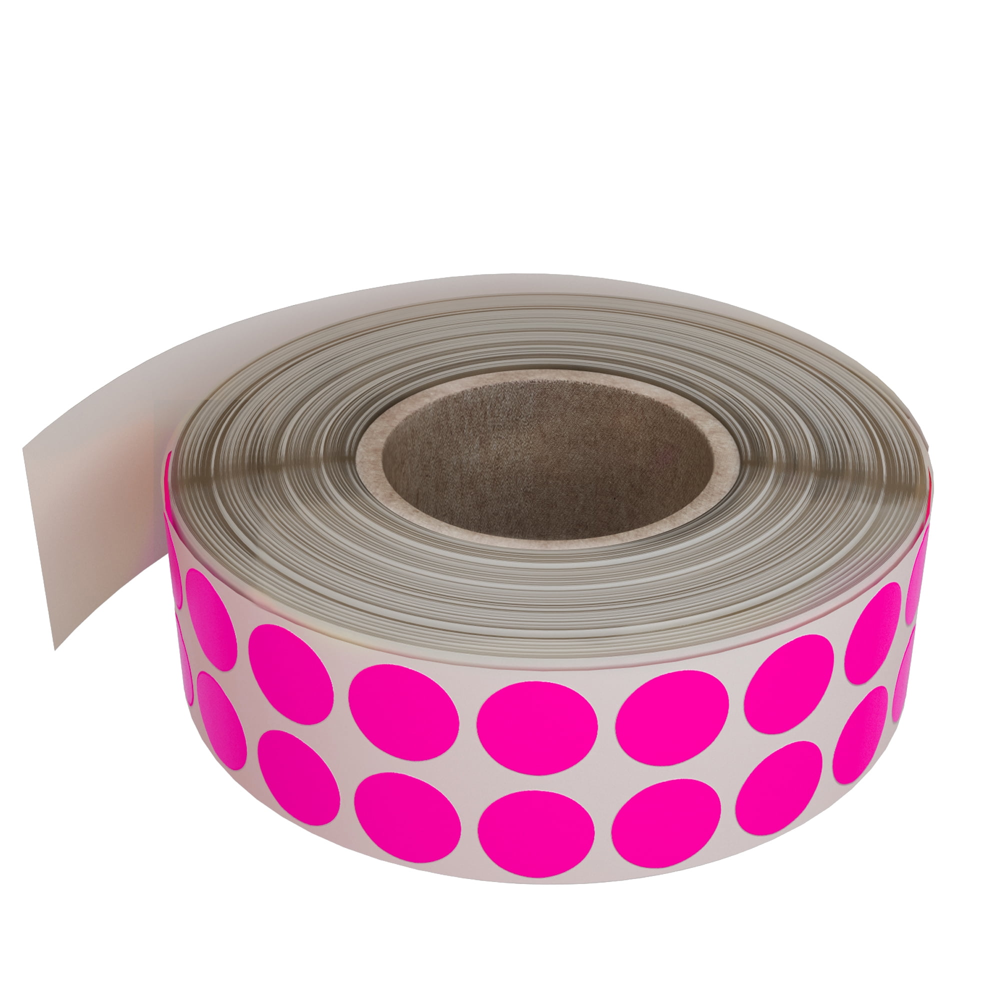 Round Circle 5/8 dot Stickers in roll neon Colored Inventory Labels