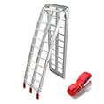 thumbnail image 7 of 1pc 7.5' motorcycle ramp Aluminum Arched Foldable Folding Loading ATV Dirt Bike Ramp 750Lbs Capacity, 7 of 7