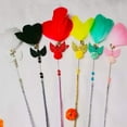 thumbnail image 4 of Cat Bell Wand Interactive Wing Retractable Cat Feather Teaser Kitten Teaser Toy, 4 of 10