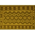 thumbnail image 1 of Ahgly Company Machine Washable Indoor Rectangle Southwestern Yellow Country Area Rugs, 5' x 8', 1 of 4