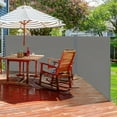 thumbnail image 2 of Outsunny Patio Retractable Double Side Awning, Folding Privacy French Screen Fence, Privacy Wall Corner Divider, Garden Outdoor Sun Shade Wind Screen, Indoor Room Divider, Grey, 2 of 10
