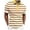 White, variant on Mens Polo Shirt Stripe Zipper Rainbow Short Sleeve Top with Collar Golf Summer Slim Fit Dress Shirts for Men White L