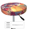 thumbnail image 4 of Balery Meditating Cute Horse Fundas de asiento para taburete de bar redondo de tela de terciopelo ajustables que protegen de arañazos y manchas para sillas de 14 a 17 pulgadas.-14 inch, 4 of 7