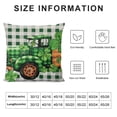 thumbnail image 5 of Awypu  St. Patrick's Day Pillow Cover 18 x 18 Inch Buffalo Check Clover Truck Throw Pillow Case Lucky Home Decorative Pillow Case Farmhouse Cushion Cover for Home Office Sofa, 5 of 5
