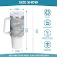 thumbnail image 3 of Water Bottle Insulated Tumblers Water Cup Water Jug Coffee Cup Travel Water Bottle Durable and Fashionable Frozen Fallen Leaves Design, 3 of 8